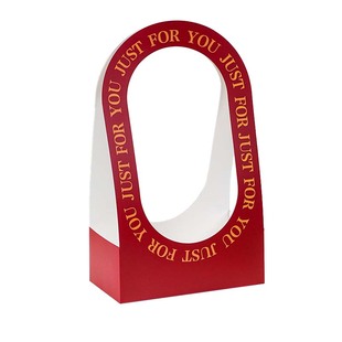 花艺包装盒手提花盒鲜花礼盒情人节母亲节纸质包装盒花束花篮空盒