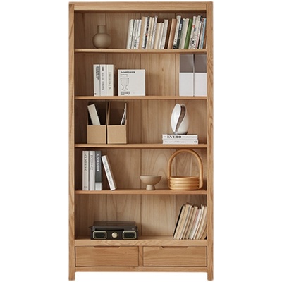 直销北欧原木书架书柜多尺寸简约