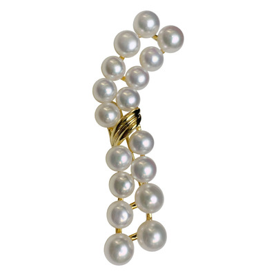 甄奢优雅气质高档天然珍珠胸针