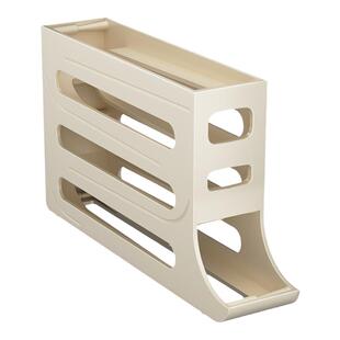 滚动鸡蛋收纳盒冰箱侧门专用滚蛋式保鲜盒鸡蛋架托整理盒装蛋神器