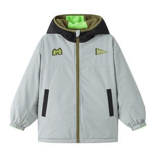 漫画家潮童装杜邦三防双面穿轻量保暖登山摇粒绒男童女童外套上衣