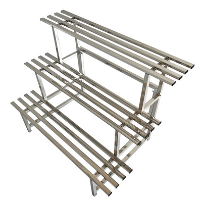 节省空间加厚不锈钢阳台花架子