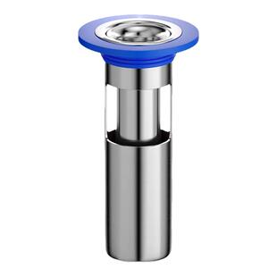 潜水艇卫生间地漏防臭器304不锈钢加长芯断层用防臭深水封地漏芯