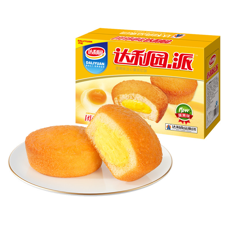 达利园蛋黄派早餐面包蛋糕零食整箱速食独立包装休闲夹心食品官方
