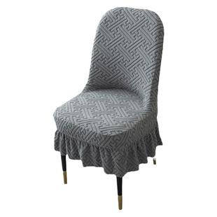 四季弹力加厚大弧形椅子套罩座椅连体椅套一体全包通用型椅套罩