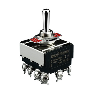 拨动开关 钮子开关 2位12脚 M12mm 4开4闭 摇杆摇臂电源开关