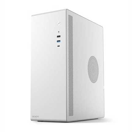 硕一/soeyi商务办公家用台式机电脑主机箱U200迷你小机箱麻雀V100