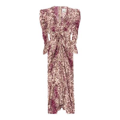 ISABEL MARANT2025 ALBINI褶皱真丝混纺迷笛连衣裙女