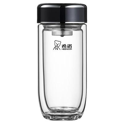 希诺双层抗菌玻璃杯鹅蛋水杯