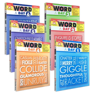 Evan-Moor A Word A Day Grade TE 天天学单词 教师版 美国加州教辅 evanmoor 美国原版进口少儿英语一年级到六年级