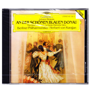 原装正版 约翰施特劳斯 蓝色多瑙河 卡拉扬 进口CD碟片 古典音乐