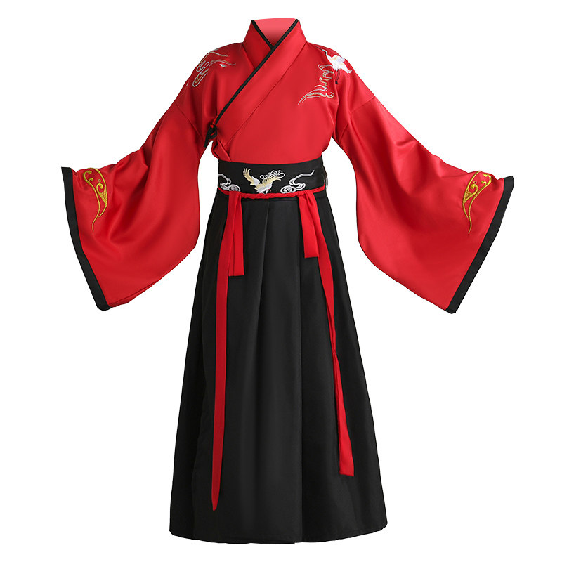 汉服男童国学服装中小学生满江红女童武侠风中国风儿童古装演出服