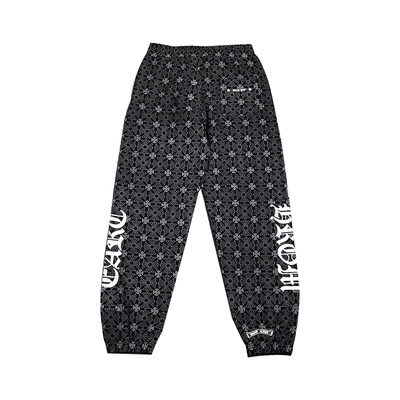 “十字架印”jogger束脚裤pants