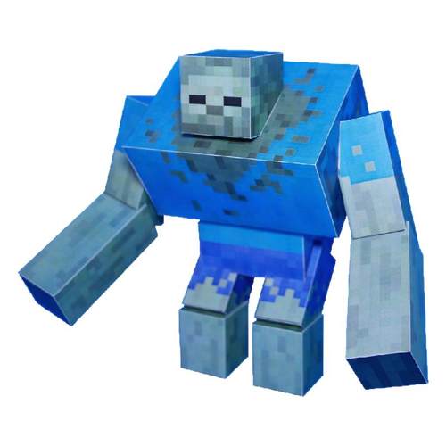 手工纸模型我的世界突变生物苦力怕僵尸凋零骷髅末影人雪傀儡蜘蛛