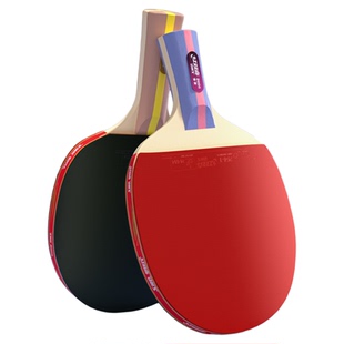 红双喜乒乓球拍初中生专用正品小学生专业三星单拍四星级狂飙套装