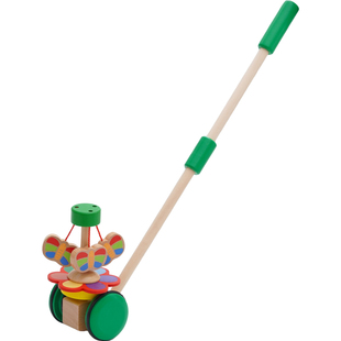 儿童手推车玩具木质推推乐婴儿1周岁2-3岁宝宝单杆学步车助步推车