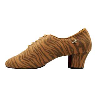 贝蒂舞鞋新款just高端系列女拉丁虎纹教师舞鞋室内软底明星款T1-B