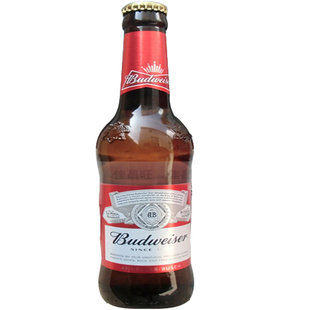 百威英博百威啤酒 Budweiser 国产玻璃瓶 275ml*24瓶