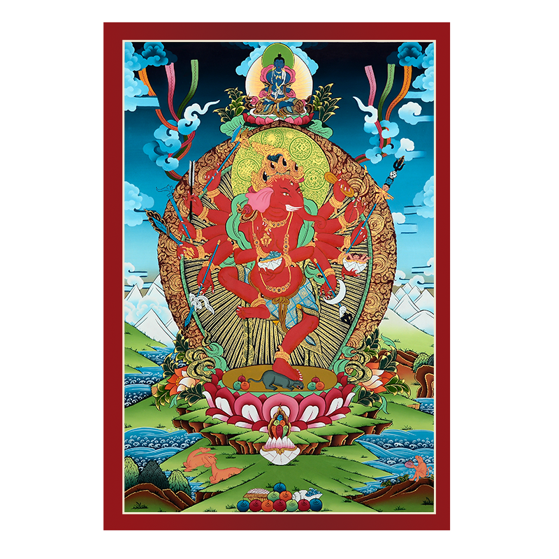 欧斯特居家装饰挂画尼泊尔手绘