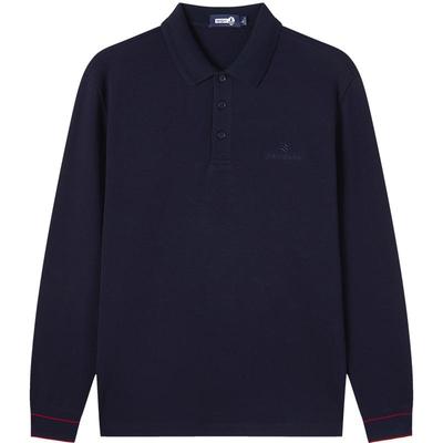 Navigare纯棉时尚长袖POLO衫