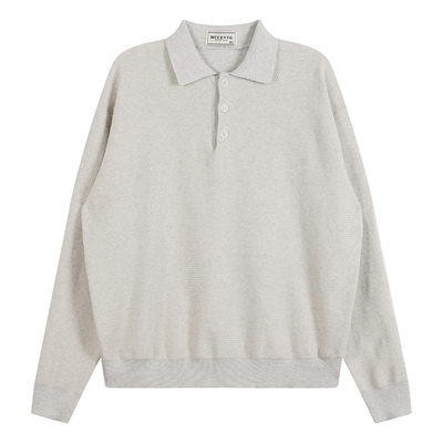 MCCEVTG双股纱织翻领针织衫
