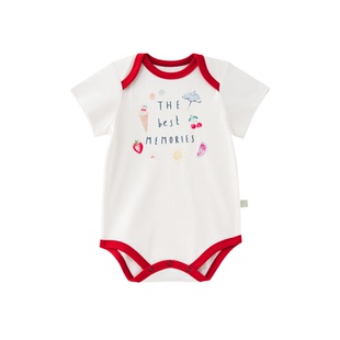Finn+Emma短袖包屁衣春夏新品有机棉连体服家居服男女四季