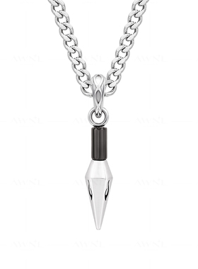 AWNL金刚杵黑曜石项链