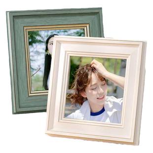 正方形相框摆台冲洗打印美女画框写真照片集挂墙定制加做成外框架