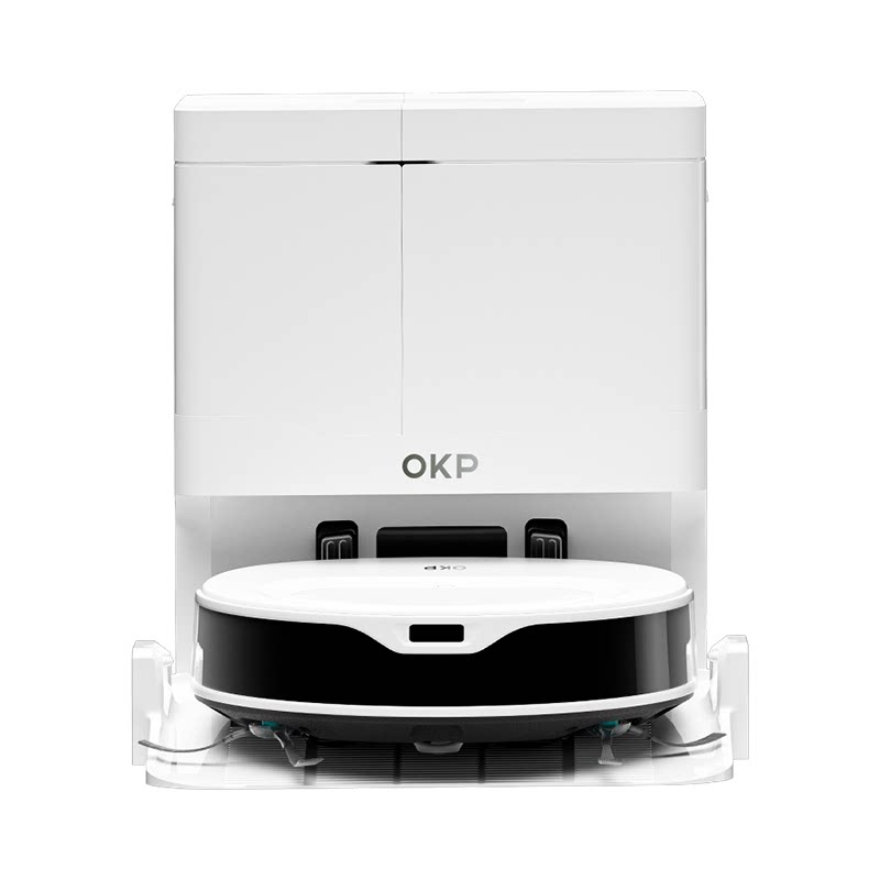 OKP扫地机器人L11 Max活水滚筒扫拖洗烘一体全自动清洗超薄吸尘器
