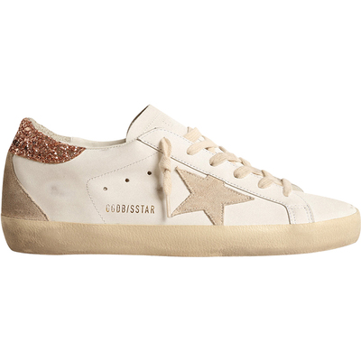 GoldenGoose女士粉尾亮片板鞋