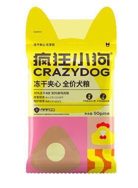 疯狂小狗冻干鸡肉益生元试吃狗粮
