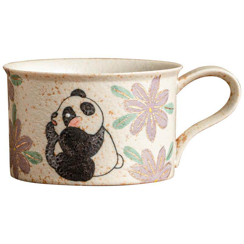 精致女生下午茶杯日式复古咖啡杯