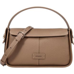 红谷包包女新款质感真皮单肩斜挎包通勤小众设计手提包女士包小包