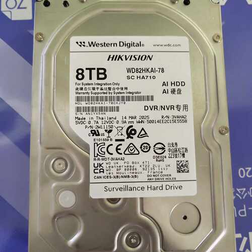 【议价-可维修】 Hikvision 8TB WD82 工控备件  /均有货