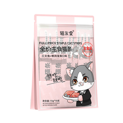猫友爱主食猫条全价湿粮互动营养幼成猫无谷增肥发腮美毛猫粮补水