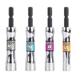 日本进口VESSEL批头套筒电动外六角螺丝刀套筒批头六角柄扳手头