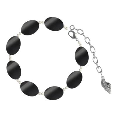 PEARLONA海水黑手链时尚百搭