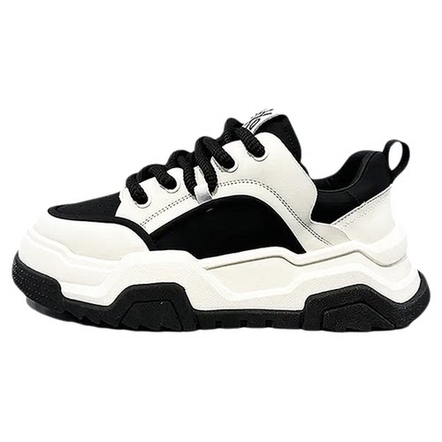 加大码女鞋41到43秋季2025新款平底大号小白鞋40透气皮面板鞋子42