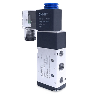 正泰气动电磁阀4v210-08 220v控制器气阀亚德型换向阀双头线圈24v