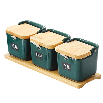 颐家小栈厨房陶瓷一勺一罐