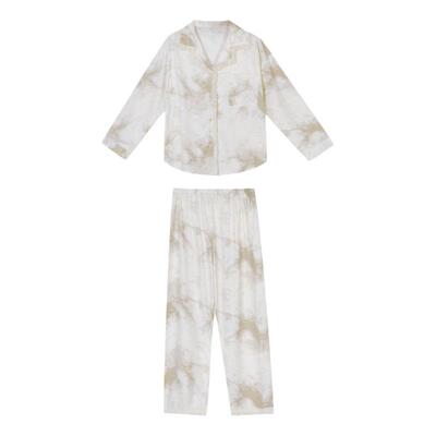 水墨晕染流苏边睡衣套装