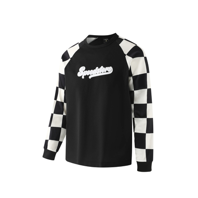 极速拍档SPEEDSTERS 机车风 速干T恤 长袖 拼色插肩  原创个性