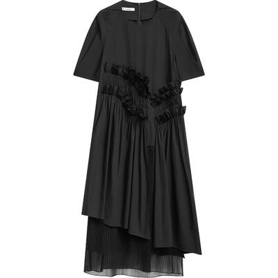 播法式连衣裙女夏季设计拼接气质长裙茶歇纱裙DDR2LD5667