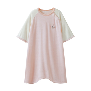 嫚熙儿童睡袍2026新款宝宝夏薄款居家空调衣服男女童排汗透气睡衣