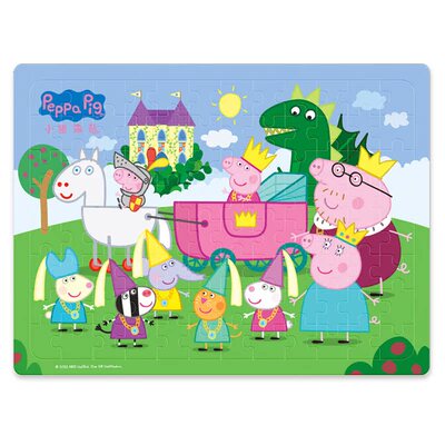 小猪佩奇拼图3到6岁宝宝纸质进阶平图2小男女孩5幼儿童益智力玩具