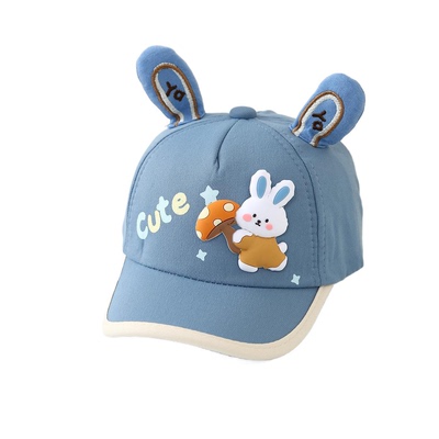 春季卡通小兔儿童棒球帽