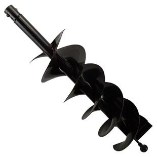 地钻机锰钢双叶钻头汽油钻坑种植打坑挖穴机打洞机螺旋头钻杆配件