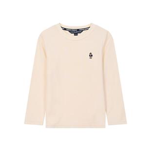 TeenieWeenie Kids小熊童装25秋冬男女童宝简约圆领长袖T恤打底衫