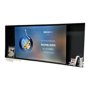 75/85寸电视壁龛嵌入式不锈钢柜悬浮电视背景墙装饰金属框置物架