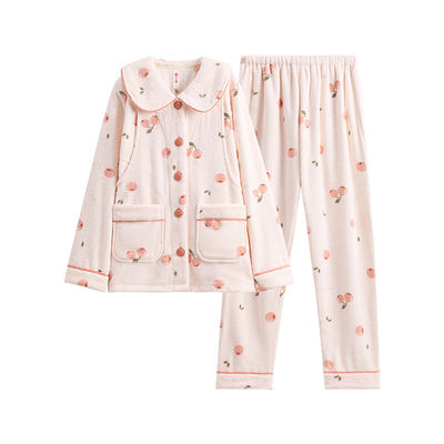 芬腾珊瑚绒月子服秋冬季加厚保暖孕妇睡衣产后喂奶哺乳家居服套装